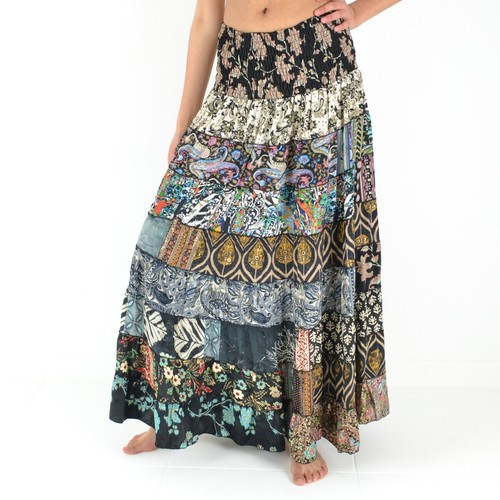 Damen maxirock mit - damen,