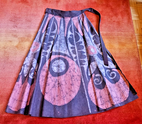 Maxirock wickelrock batik - maxirock,