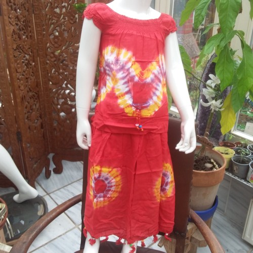 Rock shirt perlen zweiteiler - rock,
