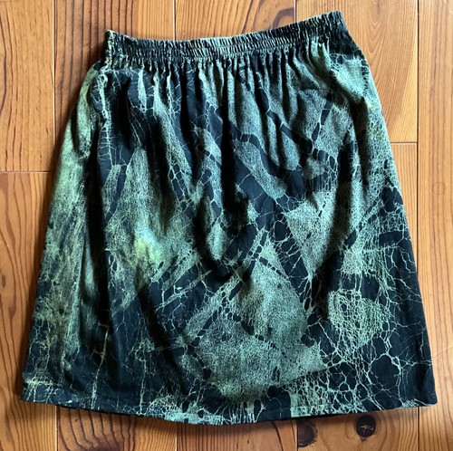 Rock batik kurz grün schwarz - kurz, grün/schwarz