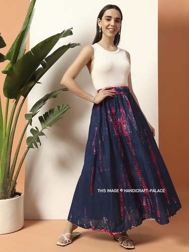 Damen baumwoll maxi - damen, wickelrock