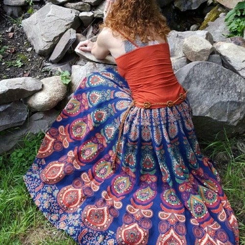 Indischer boho rock wickelrock - boho,