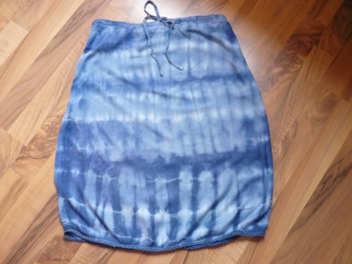 Rock batik damen blau hippie - s,